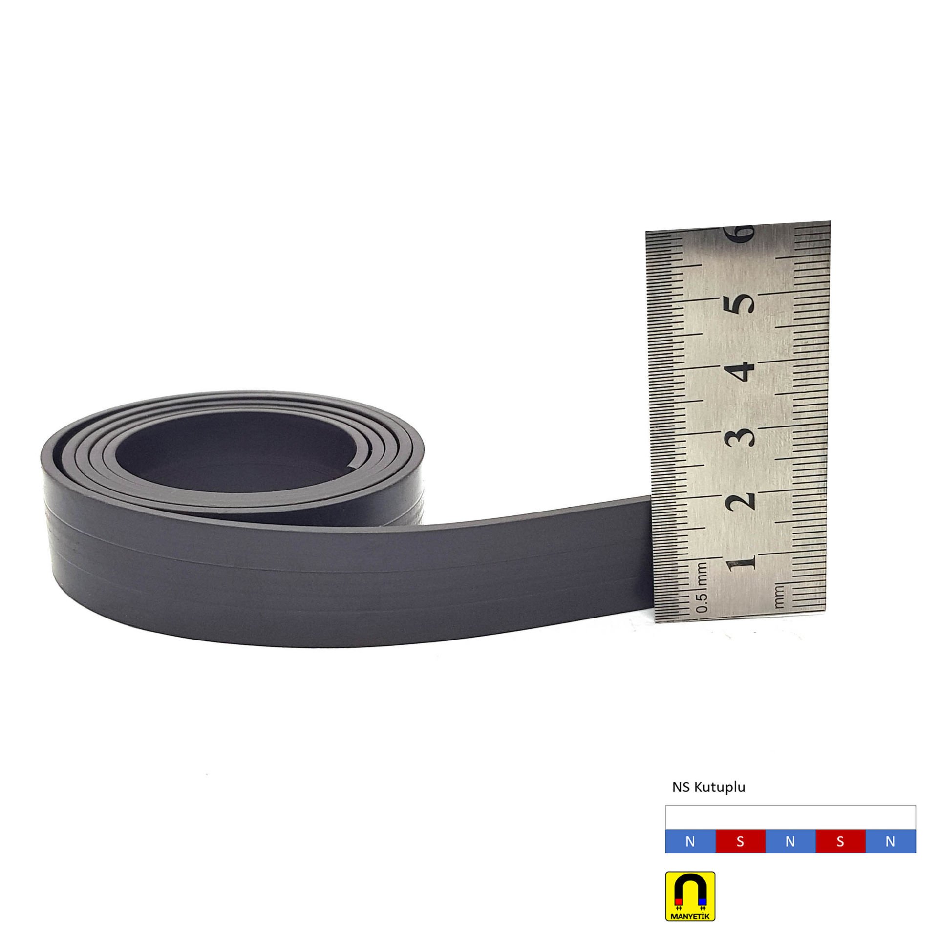 20x1mm Esnek Şerit Mıknatıs
