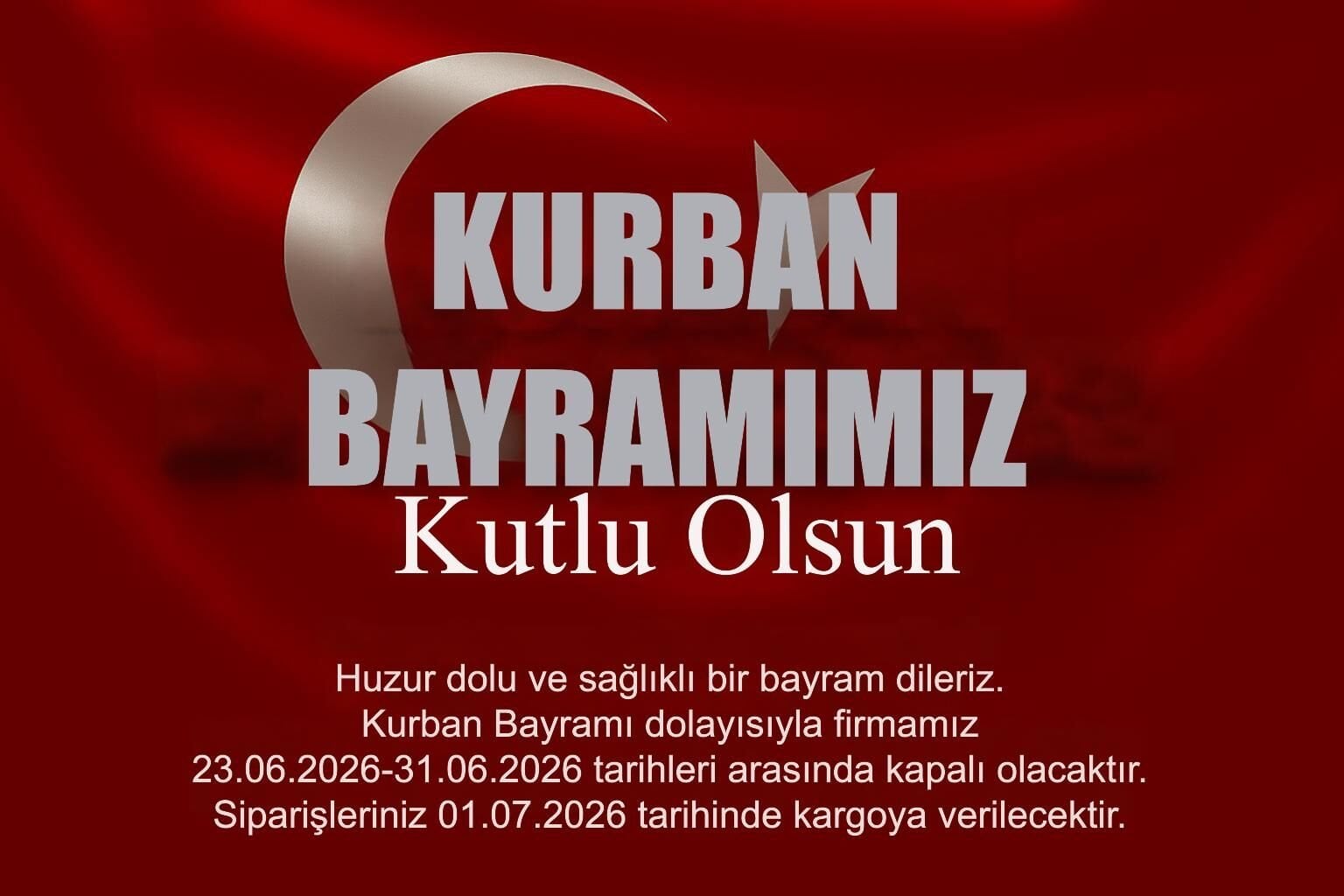 KURBAN BAYRAMINIZ KUTLU OLSUN