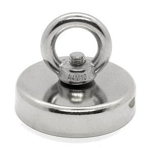 2\'Lİ PAKET 75mm Neodyum Pot Mıknatıs - Magnet Fishing Çok Güçlü Kurtarma Mıknatısı