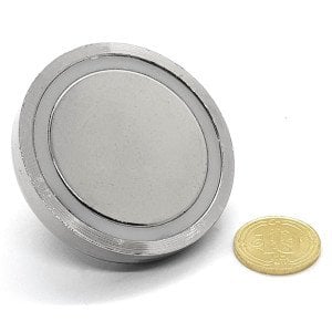 48mm Neodyum Pot Mıknatıs - Magnet Fishing Çok Güçlü Kurtarma Mıknatısı