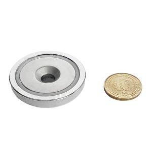 5'Lİ PAKET 36mm Neodyum Havşa Delikli Pot Mıknatıs - Gömme Vidalanabilir Pot Mıknatıs