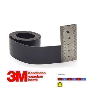 30x1,5mm 3M Kendinden Yapışkanlı Esnek Şerit Mıknatıs