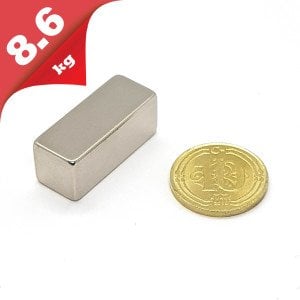 Boy 25mm  En 10mm Kalınlık 10mm N35 seri Güçlü Neodyum Mıknatıs