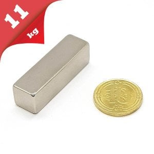 Boy 35mm  En 10mm Kalınlık 10mm N35 seri Güçlü Neodyum Mıknatıs