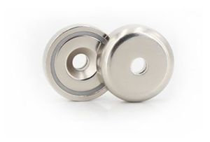 6\'LI PAKET 25mm Neodyum Havşa Delikli Pot Mıknatıs - Gömme Vidalanabilir Pot Mıknatıs