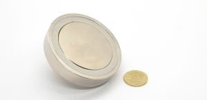 60mm Neodyum Pot Mıknatıs - Magnet Fishing Çok Güçlü Kurtarma Mıknatısı