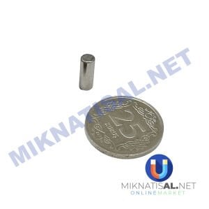 Çap 4mm Kalınlık 10mm N35 Silindir Güçlü Mıknatıs