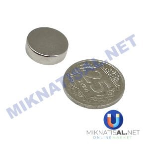 Çap 15mm Kalınlık 5mm N35 Silindir Güçlü Mıknatıs