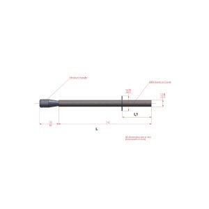 D32L450 MM NEODİMYUM KOLAY TEMİZLENEBİLİR NUMUNE ALMA ÇUBUK MIKNATISI