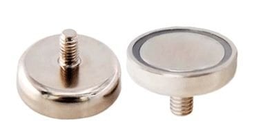 16 mm Neodyum m4 Erkek Bağlantılı Saplamalı Pot Mıknatıs - Pot-C Mıknatıs