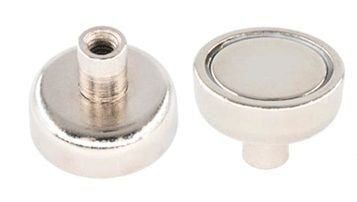 48 mm Neodyum m8 Dişi Bağlantılı Saplamalı Pot Mıknatıs - Pot-D Mıknatıs